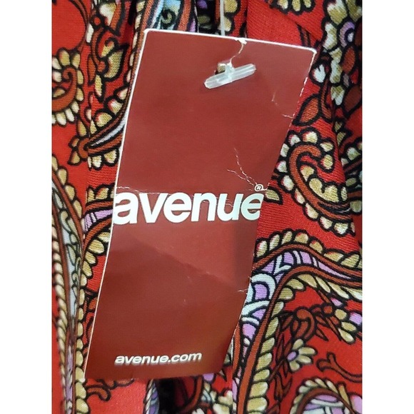 Avenue Women's Multicolor Polyester Round Neck Long Sleeve Casual Blouse 22/24 - Picture 8 of 11